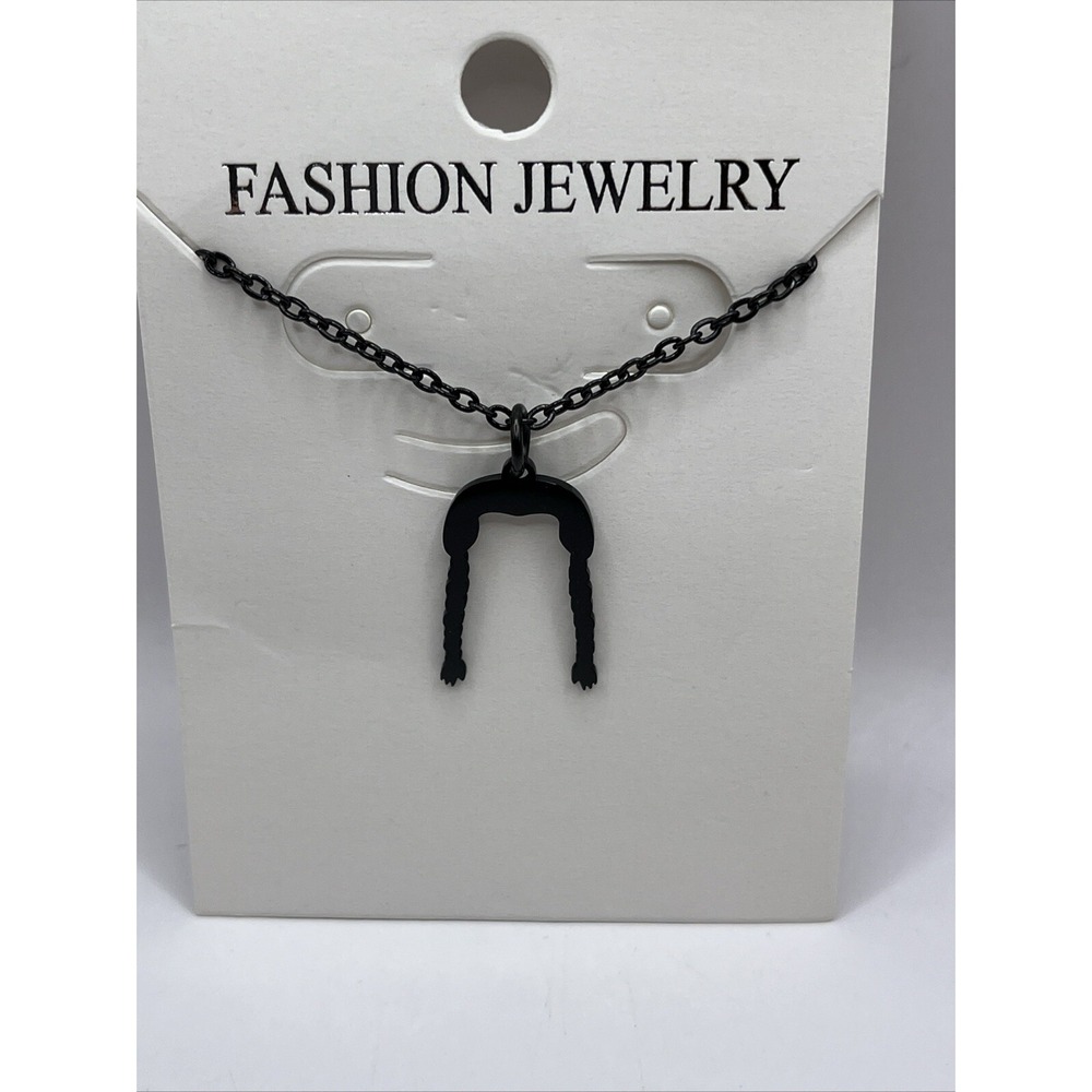 Wednesday Adams Pendant Necklace Black Chain - Brand New